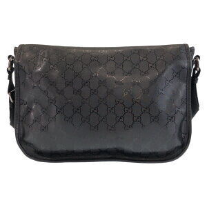 Gucci GG messenger black Imprime bag shoulder